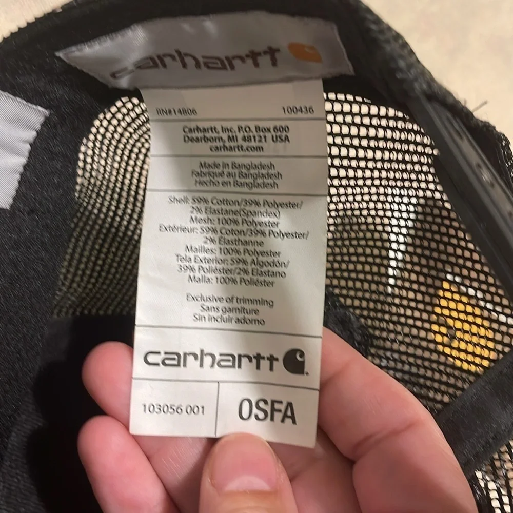 Men’s Carhartt baseball cap NWT
